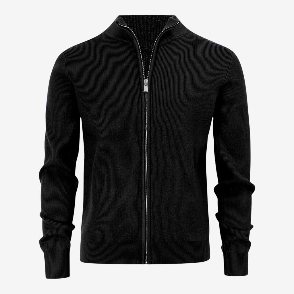 Jorvalore | Men's Luxury Full Zip Knit Cardigan for Winter