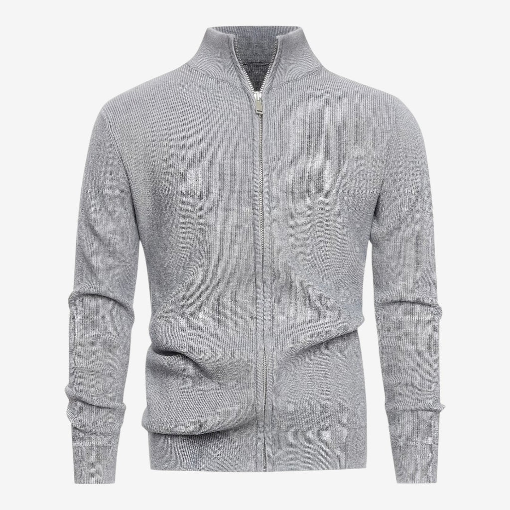 Jorvalore | Men's Luxury Full Zip Knit Cardigan for Winter