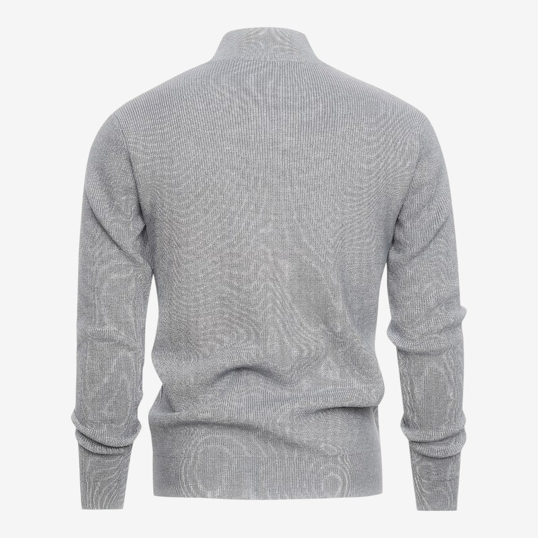 Jorvalore | Men's Luxury Full Zip Knit Cardigan for Winter