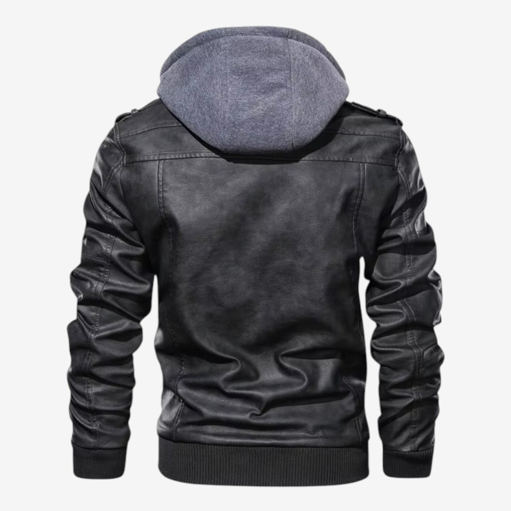 Jorvalore | Men's PU Leather Biker Jacket Classic Motorcycle Outerwear