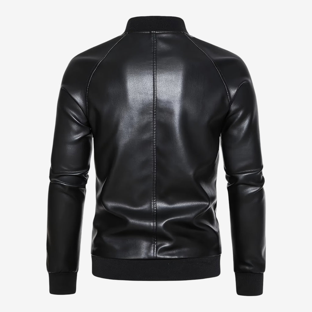 Jorvalore | Men’s PU Leather Jacket Loose Fit Vintage Streetwear