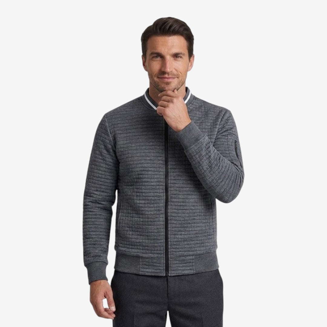 Jorvalore | Men’s Plaid Casual Jacket Full Zip Stand Collar