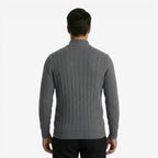 Jorvalore | Men's Quarter Zip Knit Jumper Classic Smart Casual Warm Layer