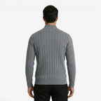 Jorvalore | Men's Quarter Zip Knit Jumper Classic Smart Casual Warm Layer