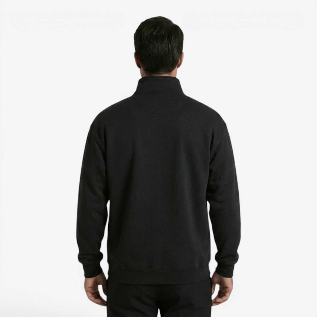 Jorvalore | Men's Quarter Zip Stand Collar Jumper Soft Everyday Knit