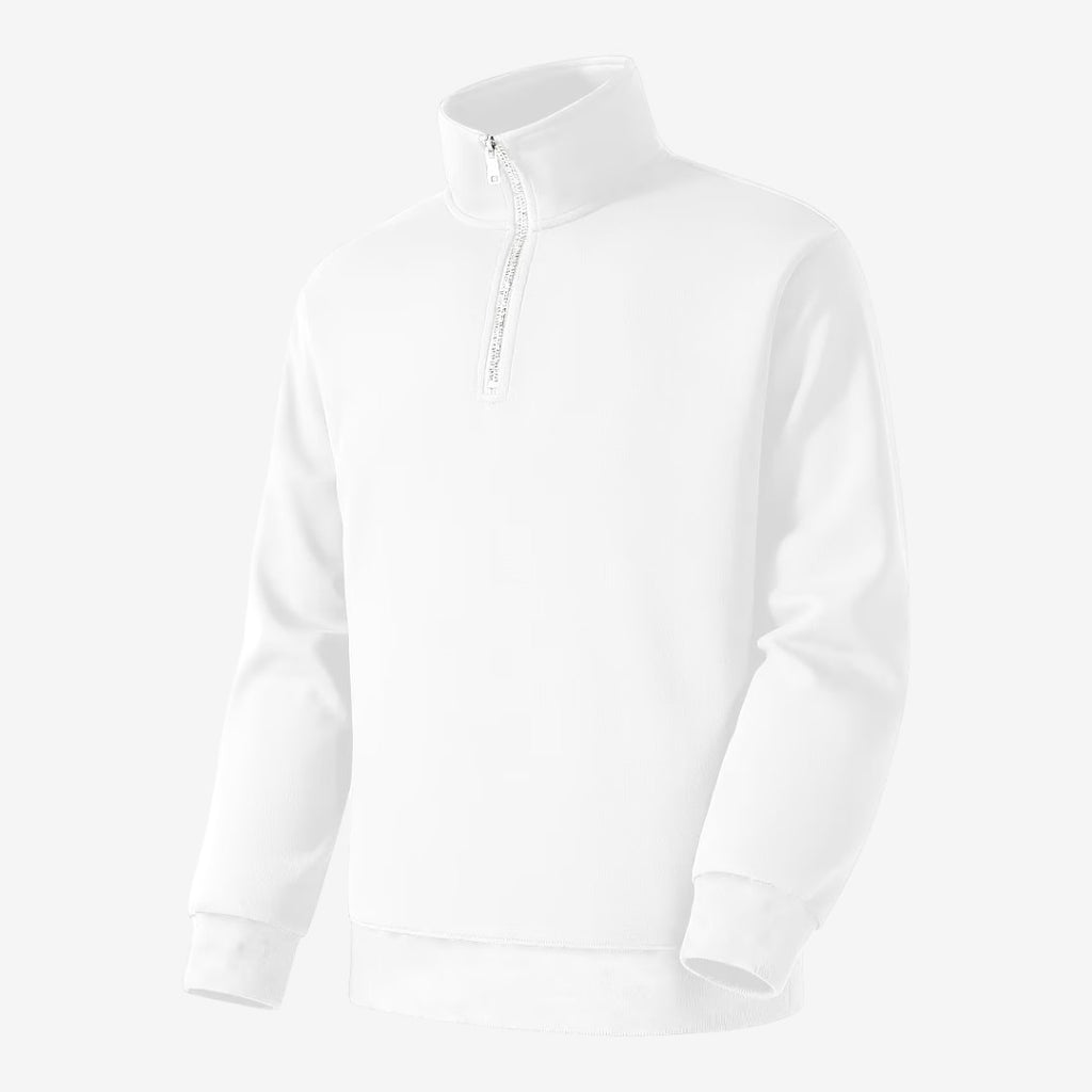 Jorvalore | Men's Quarter Zip Stand Collar Jumper Soft Everyday Knit