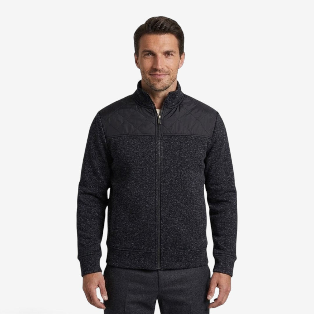Jorvalore | Men's Quilted Knit Jacket Smart Casual Stand Collar Coat