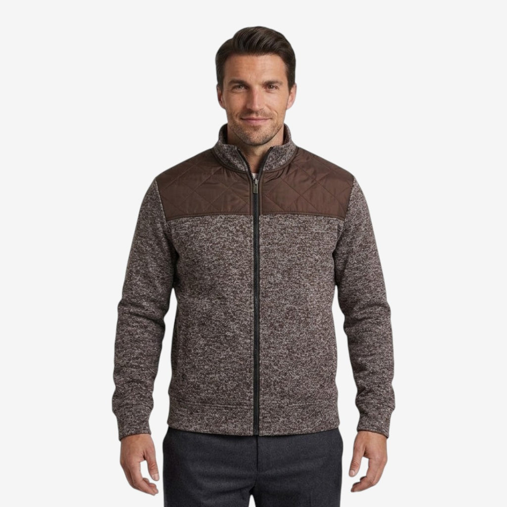 Jorvalore | Men's Quilted Knit Jacket Smart Casual Stand Collar Coat