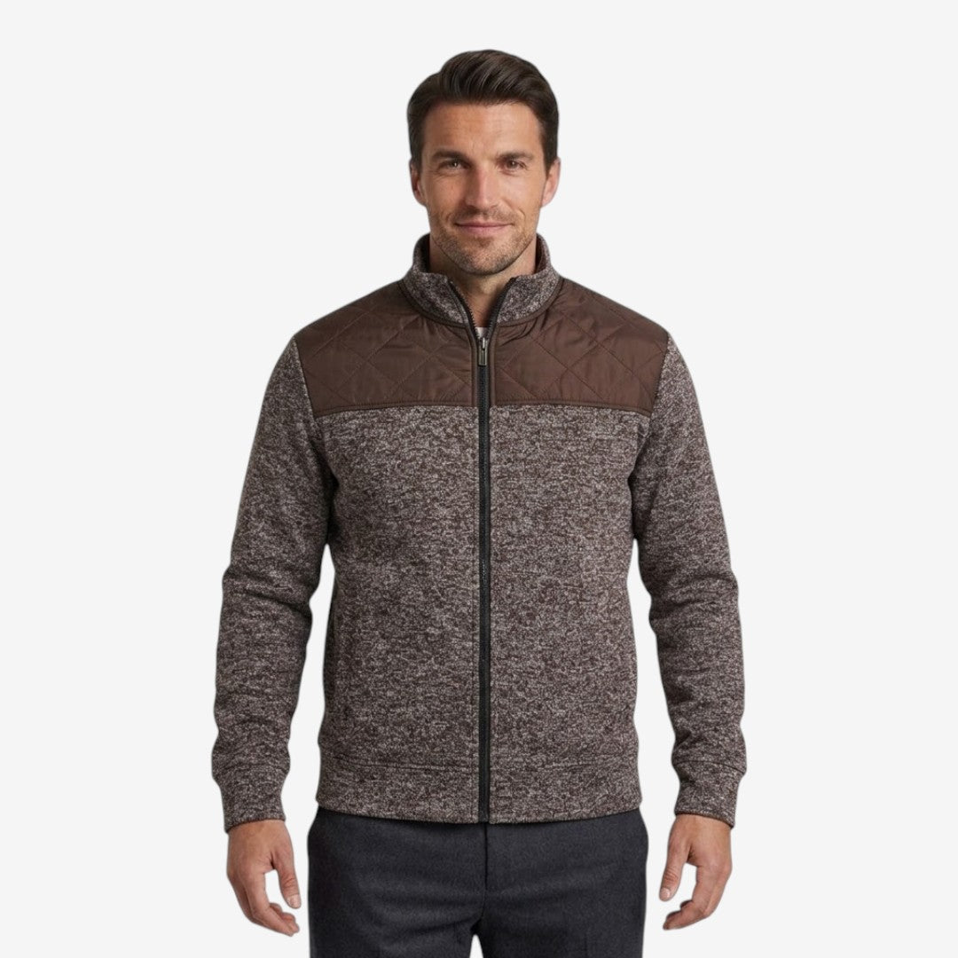 Jorvalore | Men's Quilted Knit Jacket Smart Casual Stand Collar Coat