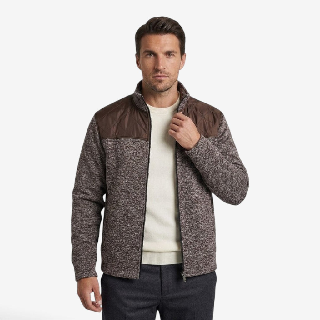 Jorvalore | Men's Quilted Knit Jacket Smart Casual Stand Collar Coat