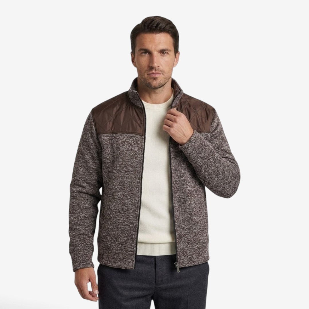 Jorvalore | Men's Quilted Knit Jacket Smart Casual Stand Collar Coat