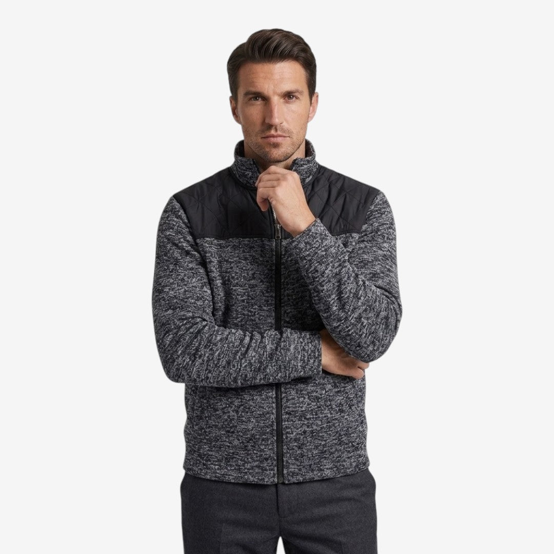 Jorvalore | Men's Quilted Knit Jacket Smart Casual Stand Collar Coat
