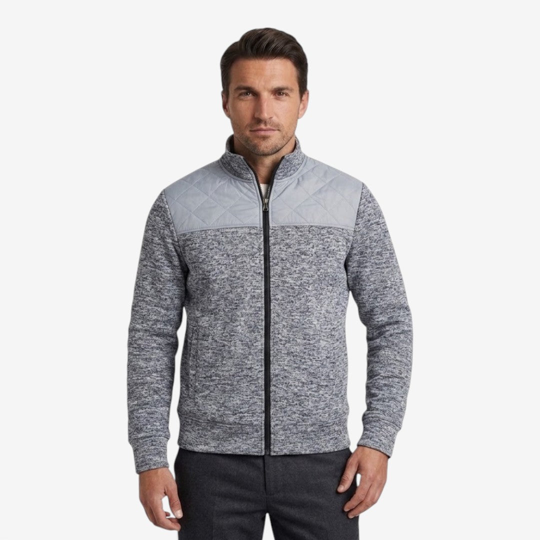 Jorvalore | Men's Quilted Knit Jacket Smart Casual Stand Collar Coat