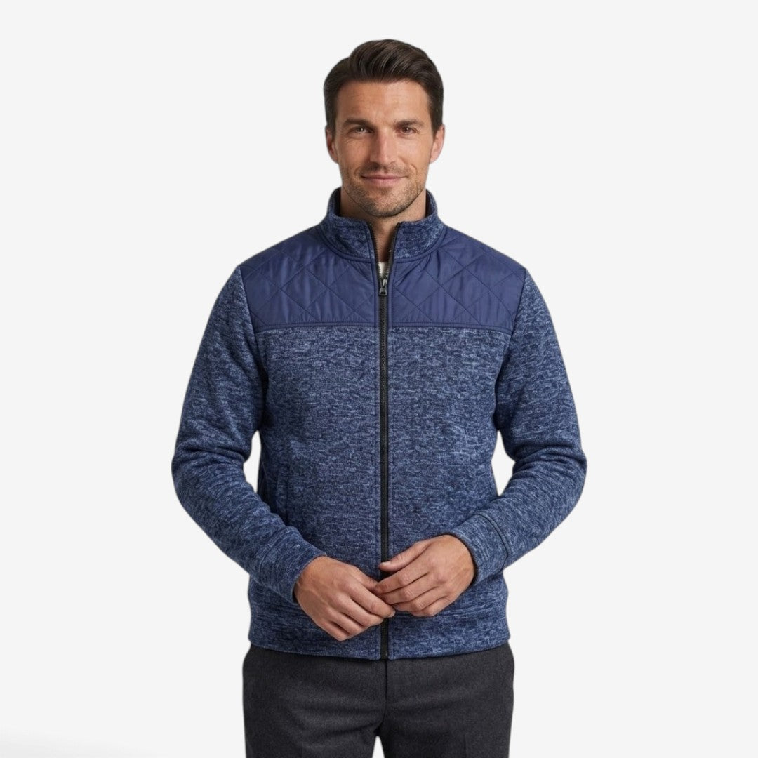 Jorvalore | Men's Quilted Knit Jacket Smart Casual Stand Collar Coat