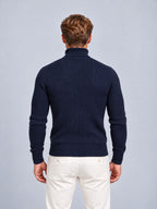 Jorvalore | Men’s Ribbed Roll-Neck Knit Jumper – Long Sleeve Winter Knitwear