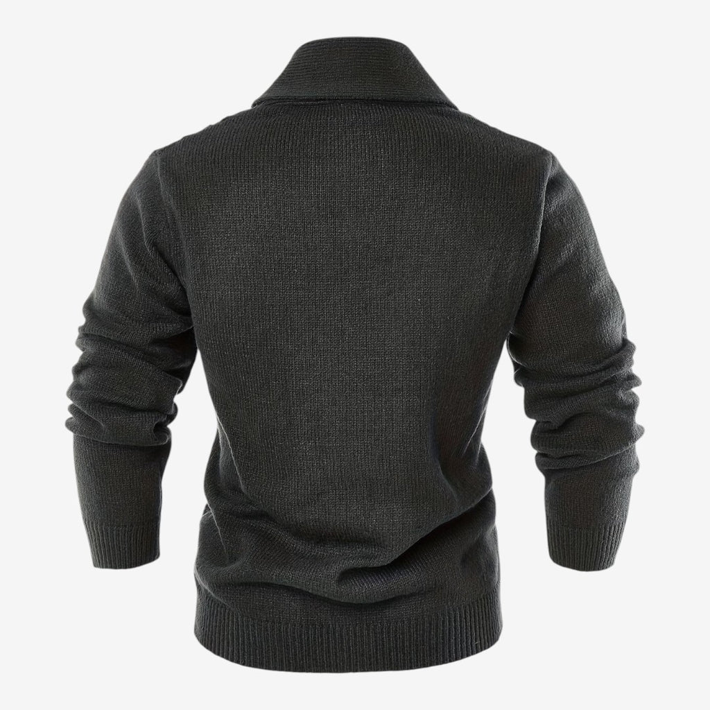 Jorvalore | Men's Shawl Collar Button-Up Cardigan for Winter