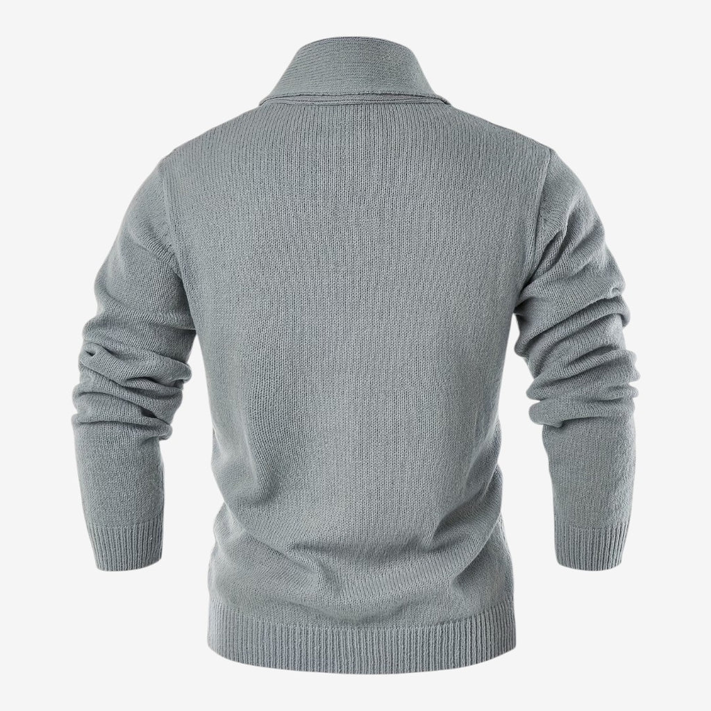 Jorvalore | Men's Shawl Collar Button-Up Cardigan for Winter