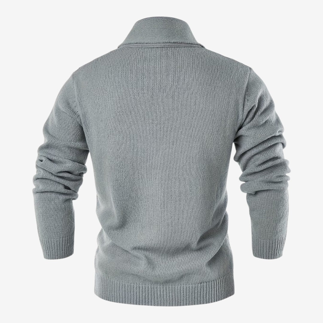Jorvalore | Men's Shawl Collar Button-Up Cardigan for Winter