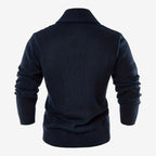 Jorvalore | Men's Shawl Collar Button-Up Cardigan for Winter