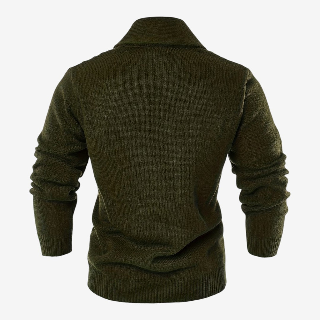 Jorvalore | Men's Shawl Collar Button-Up Cardigan for Winter