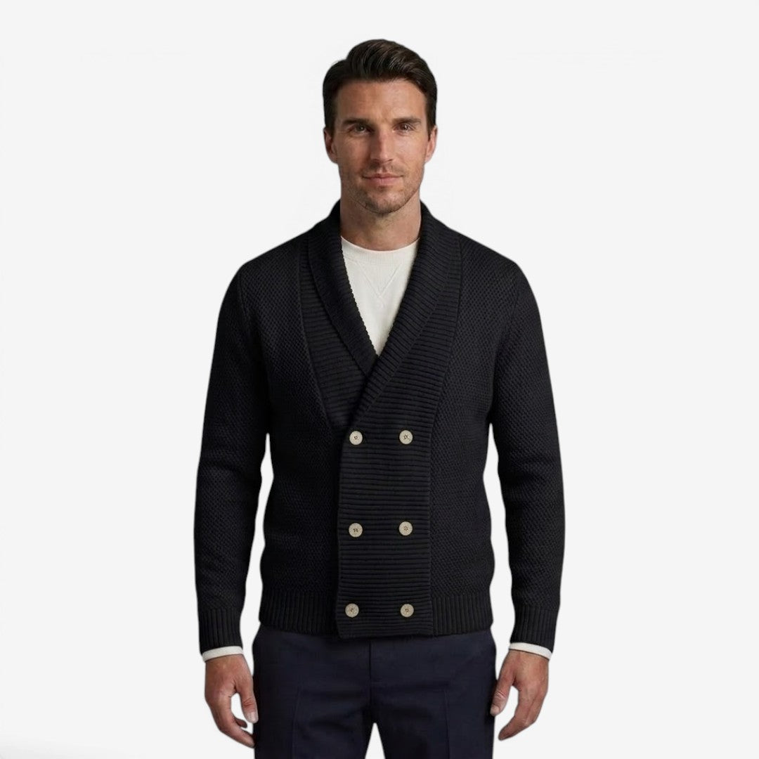Jorvalore | Men's Shawl Collar Knit Cardigan for Everyday Comfort