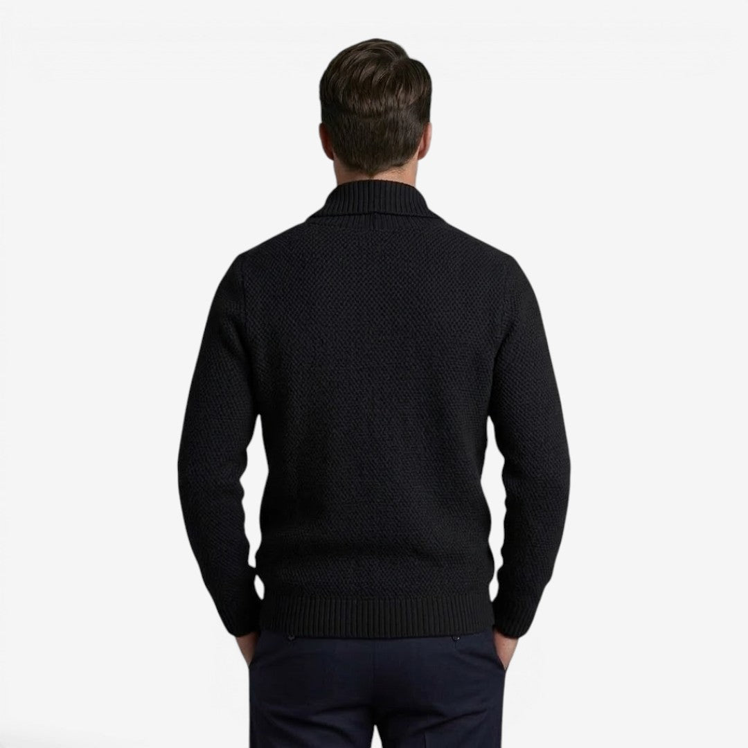 Jorvalore | Men's Shawl Collar Knit Cardigan for Everyday Comfort