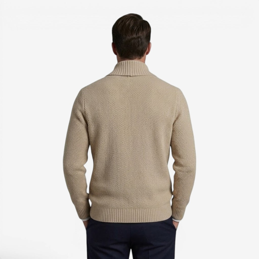 Jorvalore | Men's Shawl Collar Knit Cardigan for Everyday Comfort