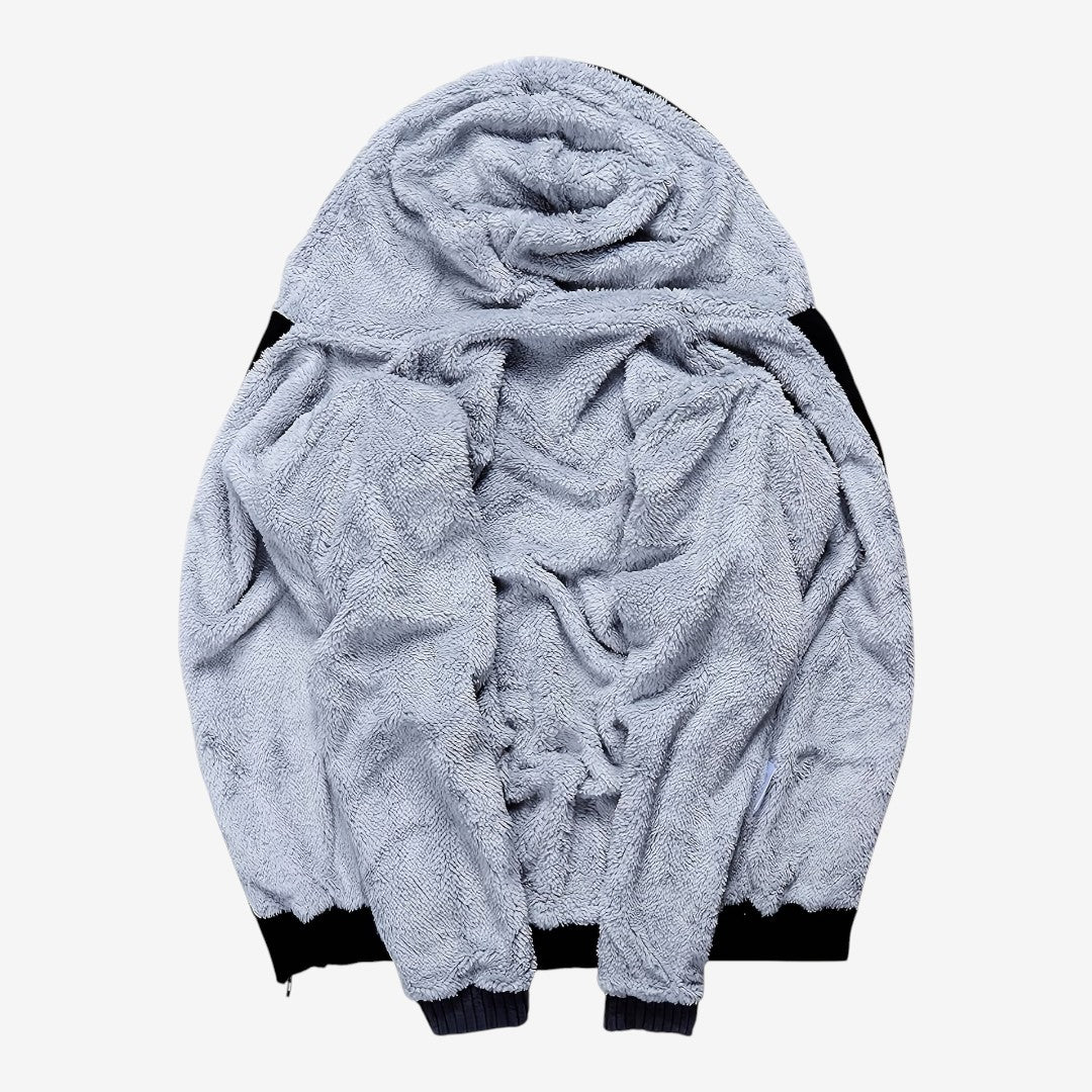 Jorvalore | Men’s Sherpa Lined Fleece Jacket Warm Hooded Coat