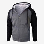 Jorvalore | Men’s Sherpa Lined Fleece Jacket Warm Hooded Coat