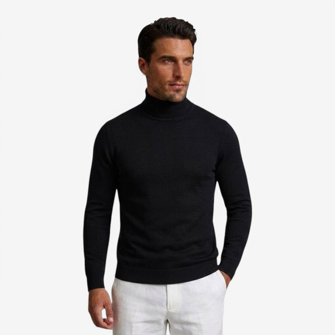 Jorvalore | Men's Slim Fit Turtleneck Jumper for Smart Casual Wear