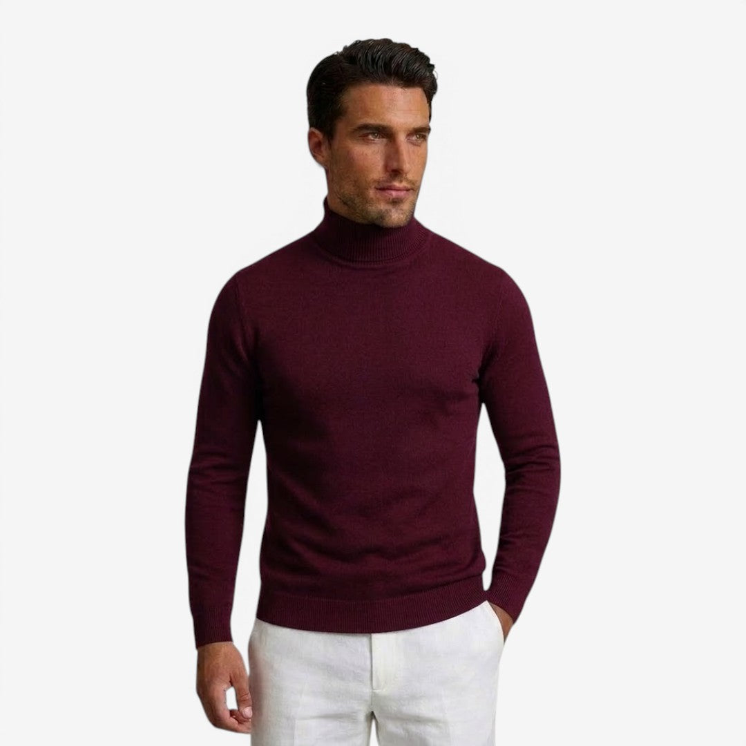 Jorvalore | Men's Slim Fit Turtleneck Jumper for Smart Casual Wear