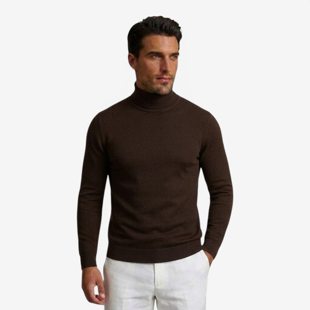 Jorvalore | Men's Slim Fit Turtleneck Jumper for Smart Casual Wear