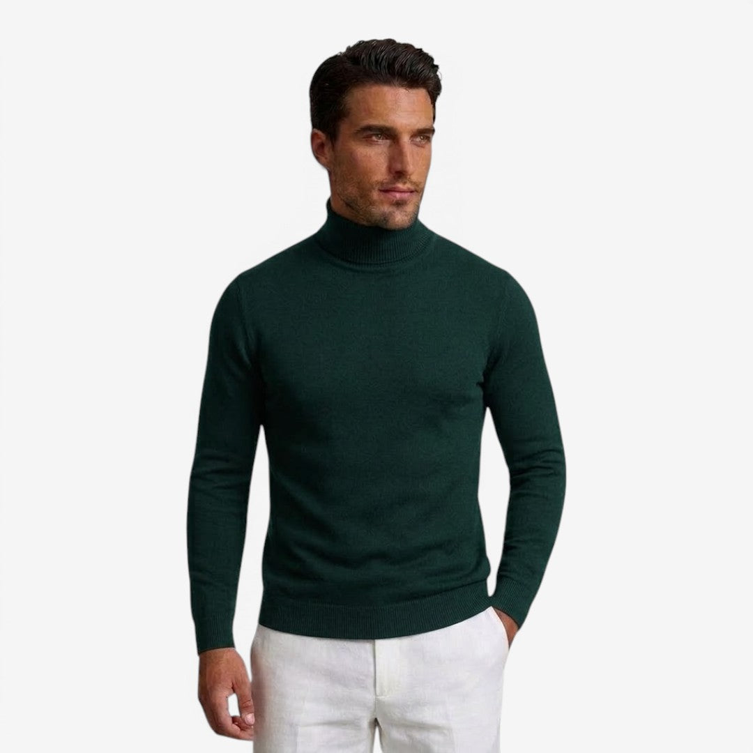 Jorvalore | Men's Slim Fit Turtleneck Jumper for Smart Casual Wear