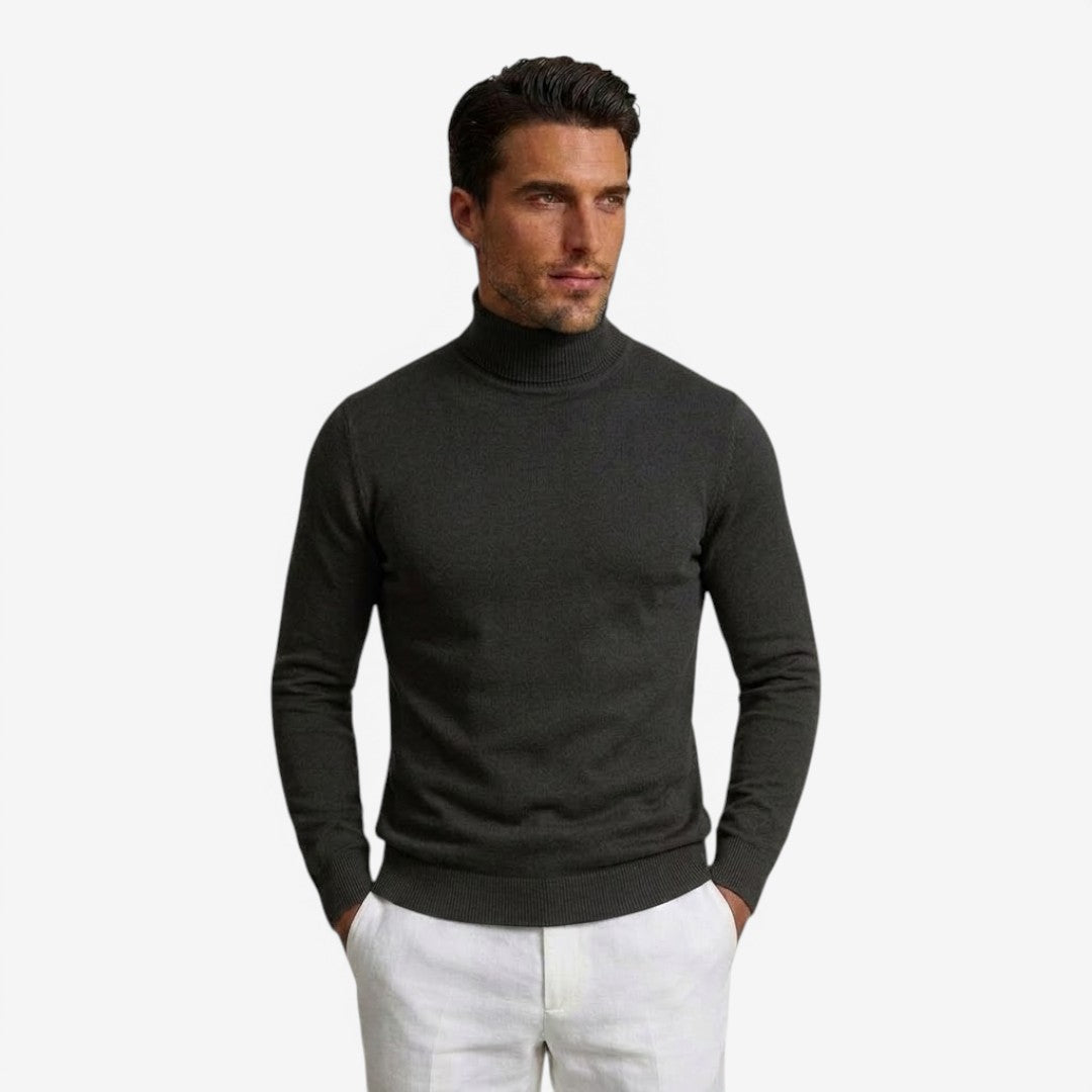 Jorvalore | Men's Slim Fit Turtleneck Jumper for Smart Casual Wear