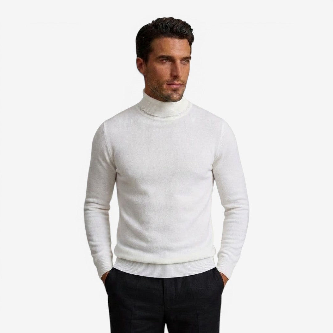 Jorvalore | Men's Slim Fit Turtleneck Jumper for Smart Casual Wear