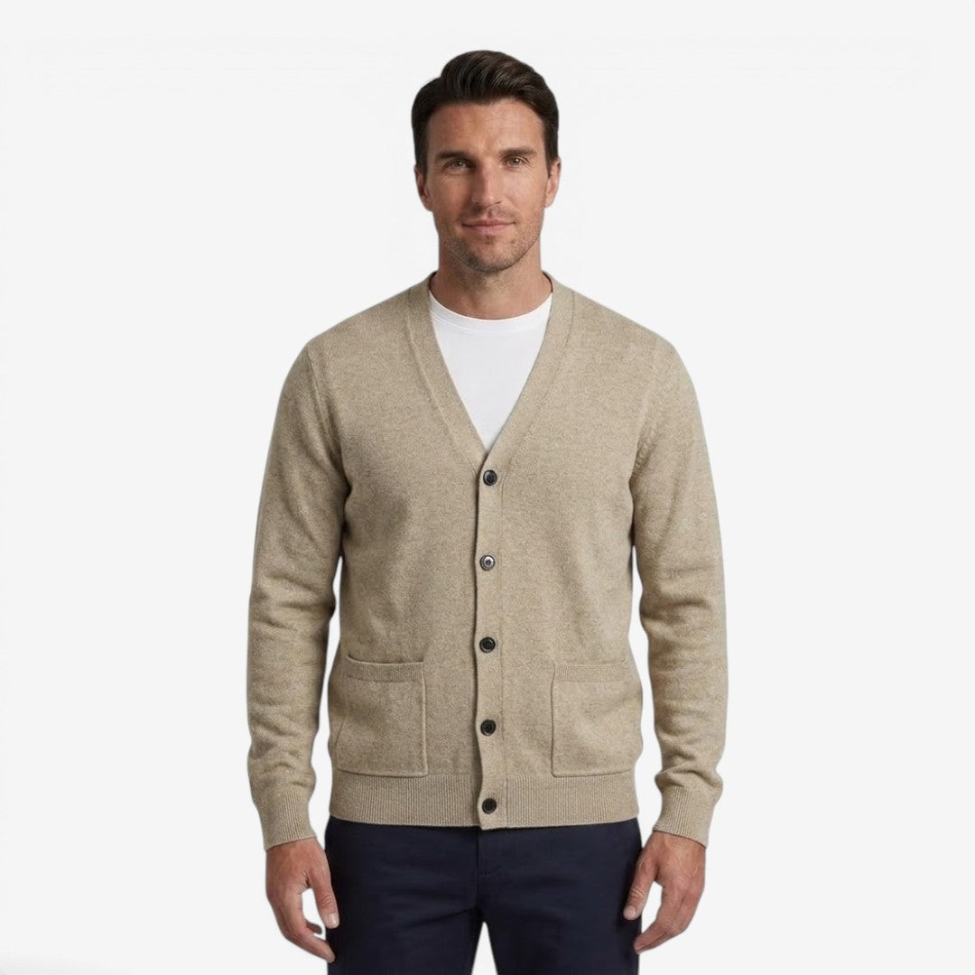 Jorvalore | Men's Soft Knit Button Cardigan for Autumn Layering