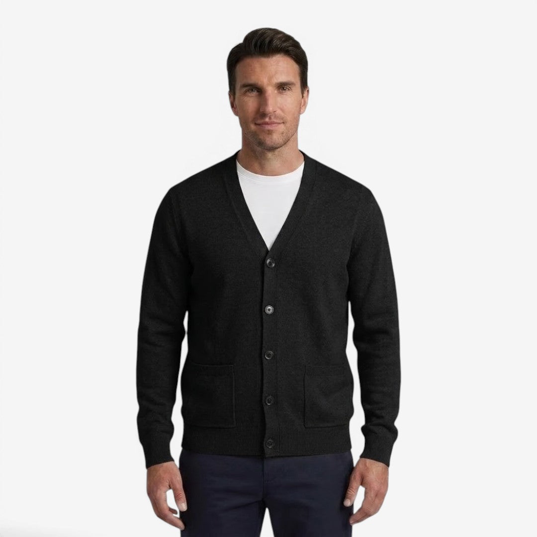 Jorvalore | Men's Soft Knit Button Cardigan for Autumn Layering
