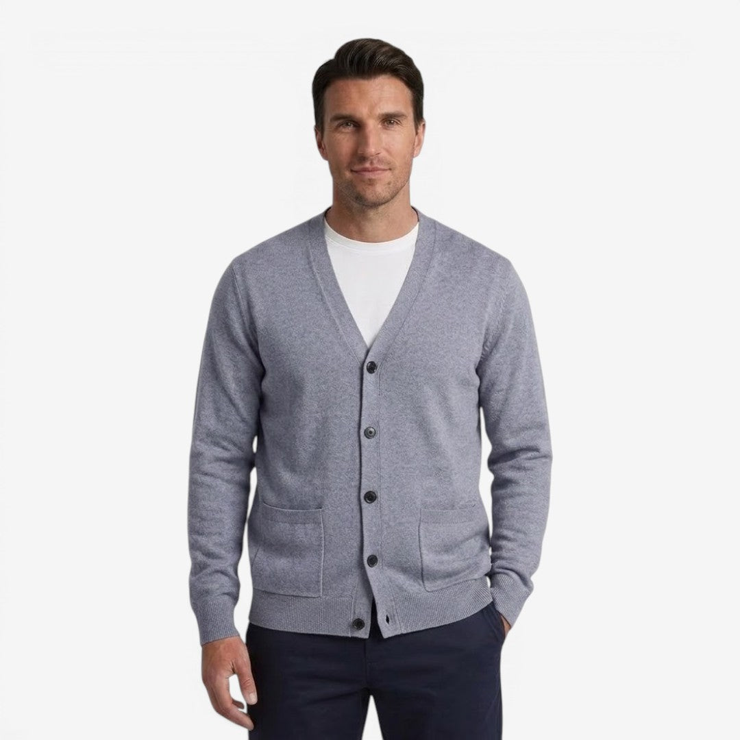 Jorvalore | Men's Soft Knit Button Cardigan for Autumn Layering