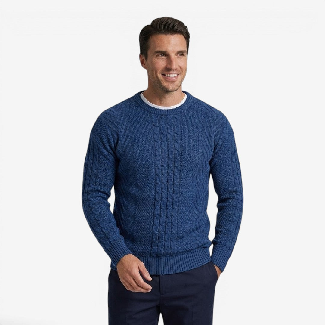 Jorvalore | Men's Soft Knit Crew Neck Jumper for Everyday Wear