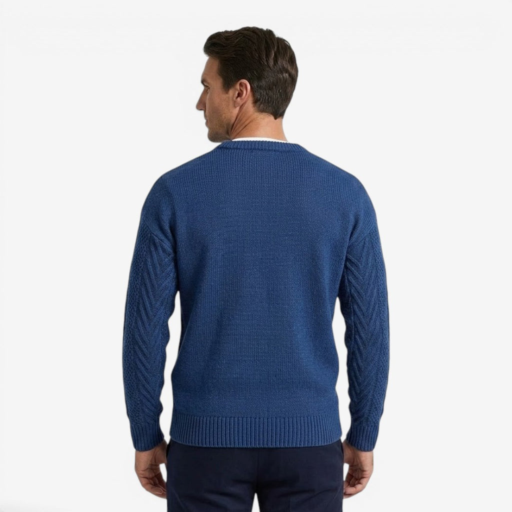 Jorvalore | Men's Soft Knit Crew Neck Jumper for Everyday Wear