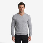 Jorvalore | Men’s Soft Slim Fit V-Neck Sweatshirt Classic Casual Style