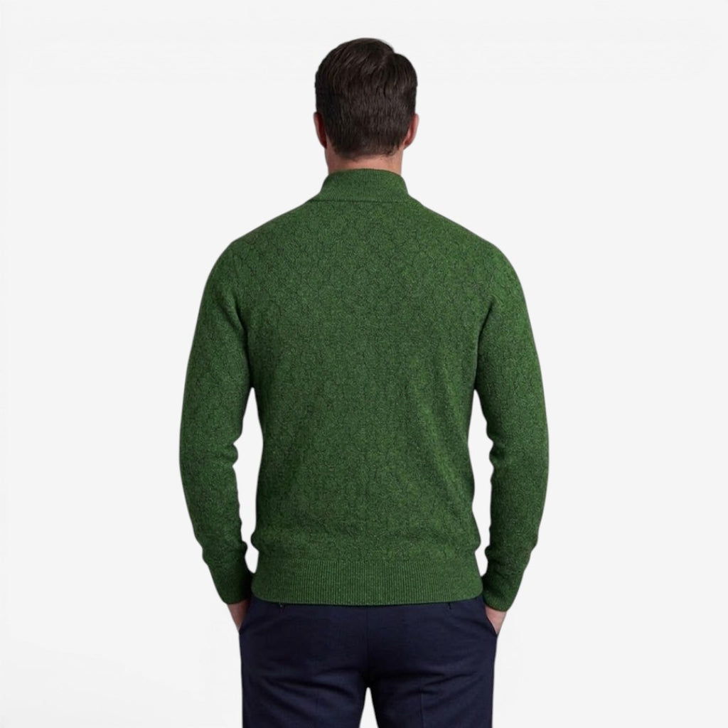 Jorvalore | Men's Soft Stretch Quarter Zip Jumper with Stand Collar