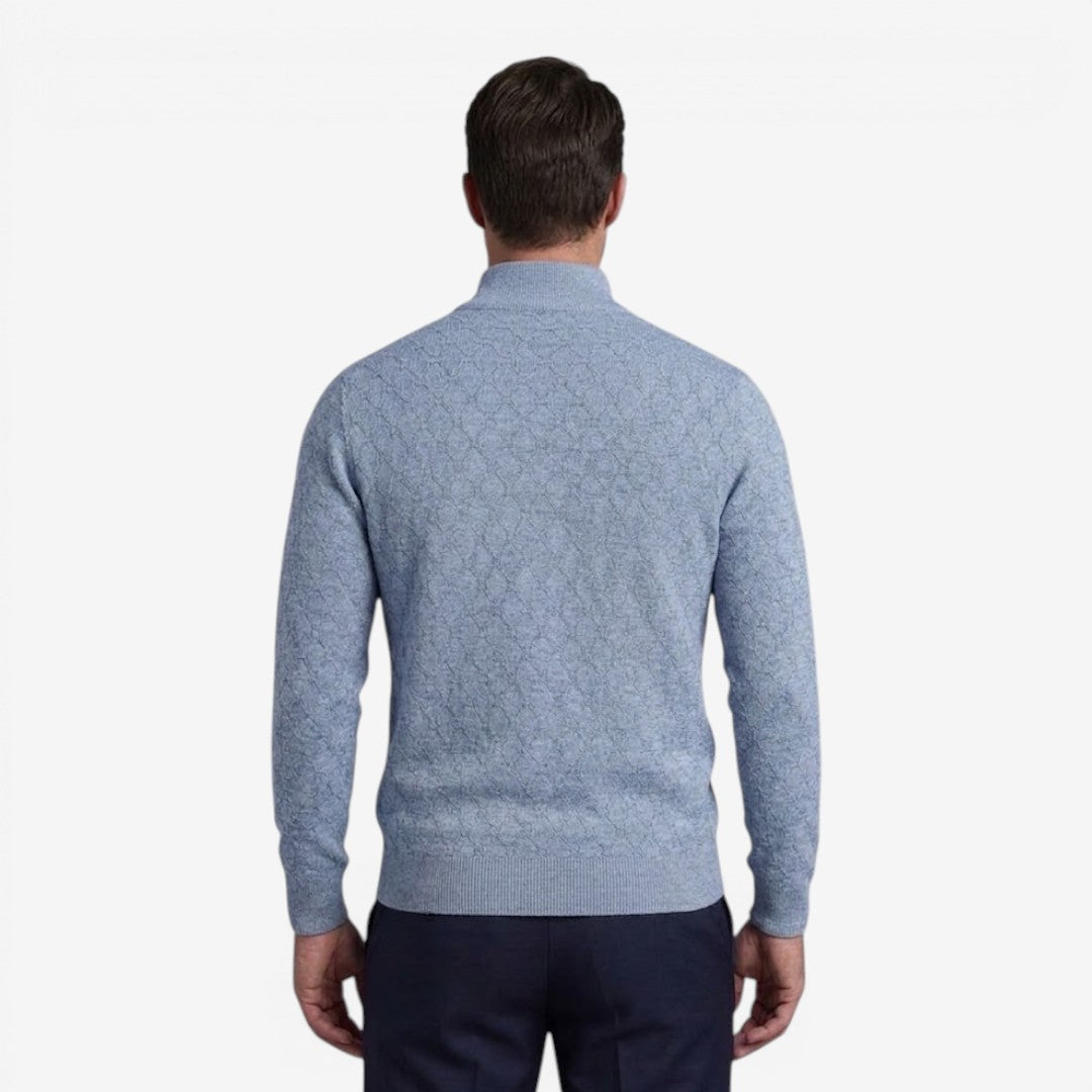 Jorvalore | Men's Soft Stretch Quarter Zip Jumper with Stand Collar