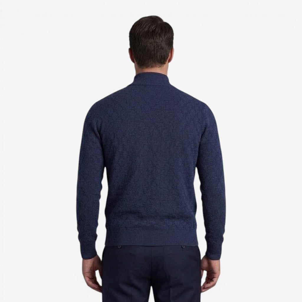 Jorvalore | Men's Soft Stretch Quarter Zip Jumper with Stand Collar