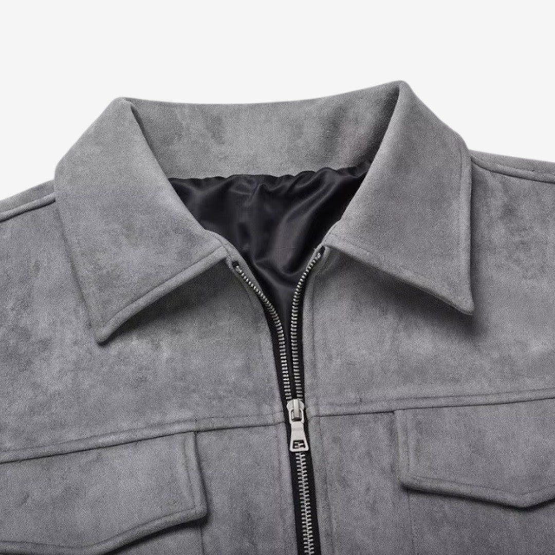 Jorvalore | Men’s Stand Collar Zip Jacket Lightweight Everyday Outerwear