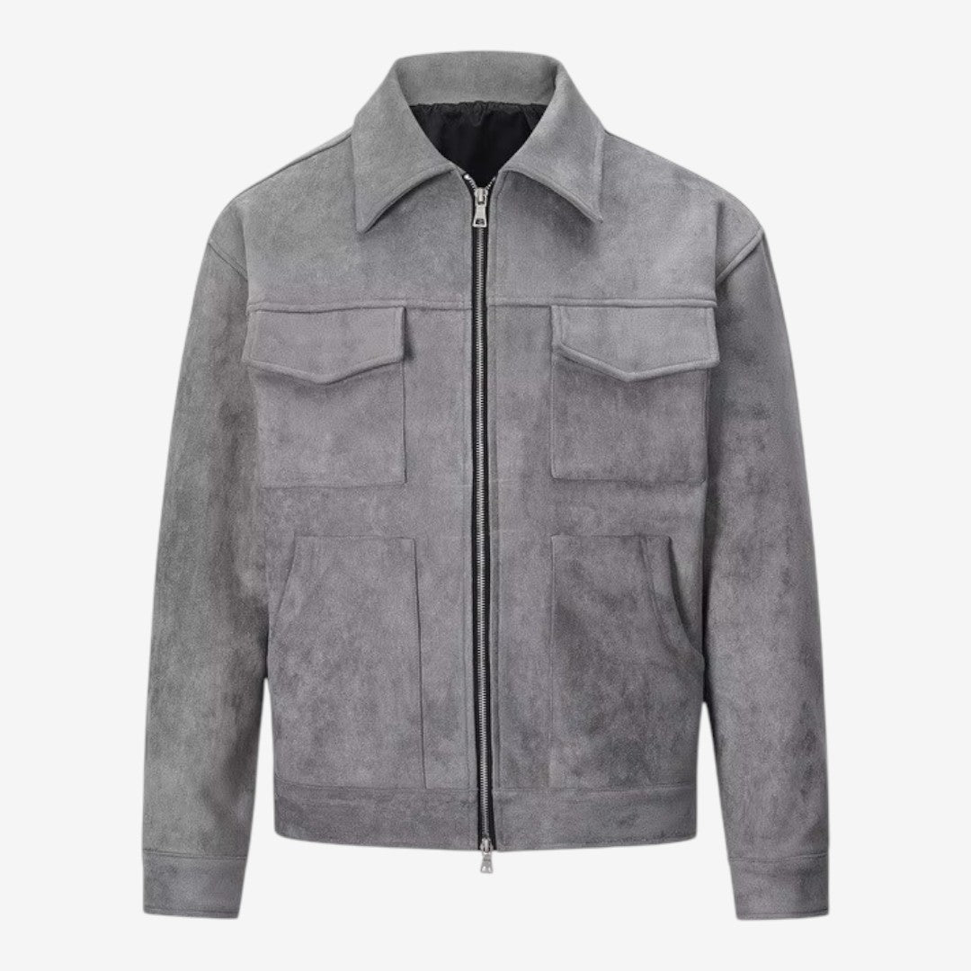 Jorvalore | Men’s Stand Collar Zip Jacket Lightweight Everyday Outerwear