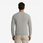 Jorvalore | Men's Striped Crew Neck Knit Jumper for Everyday Wear