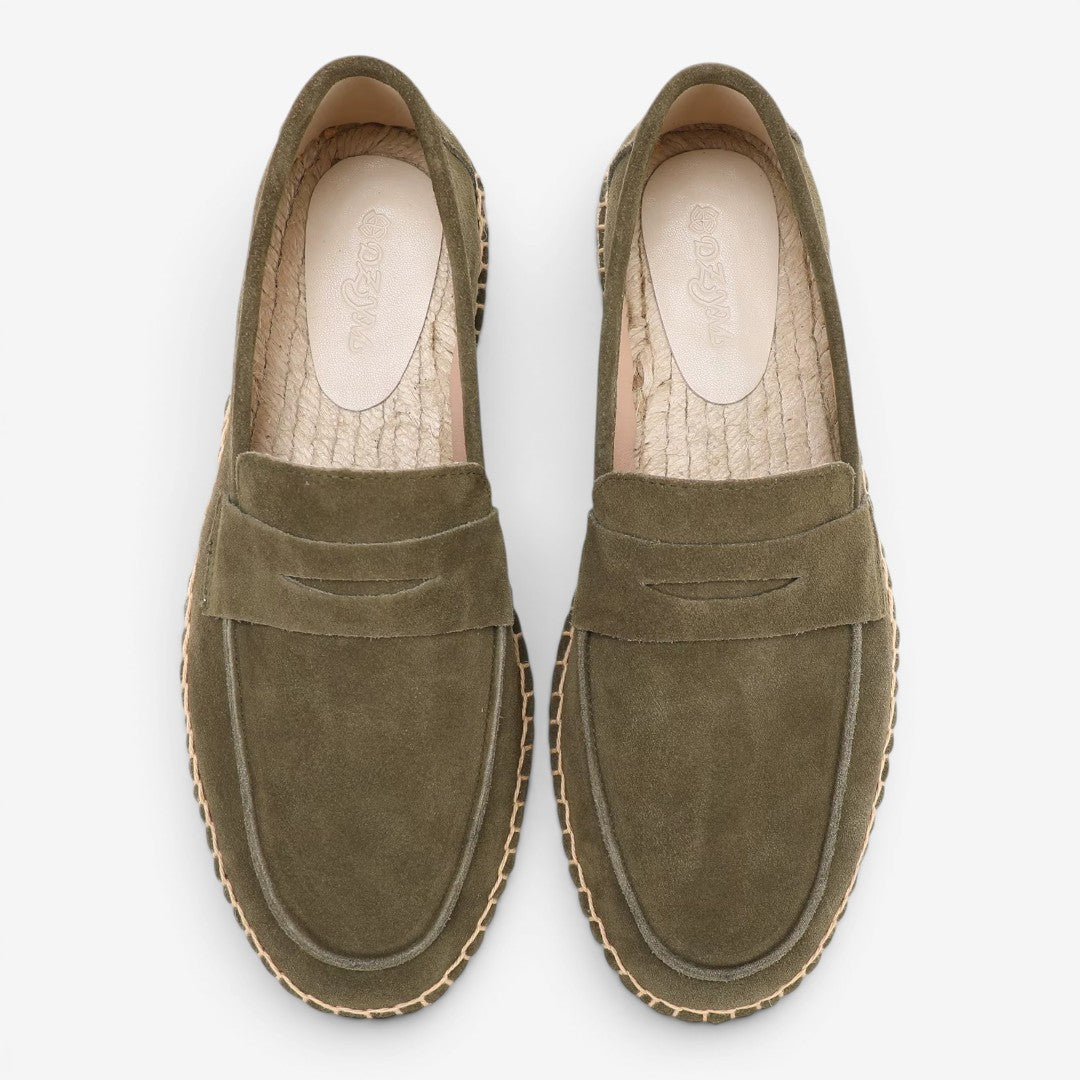 Jorvalore | Men's Suede Espadrilles Slip-On Summer Walking Shoes