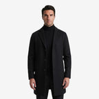 Jorvalore | Men’s Tailored Overcoat Single Breasted Notch Lapel Winter Coat