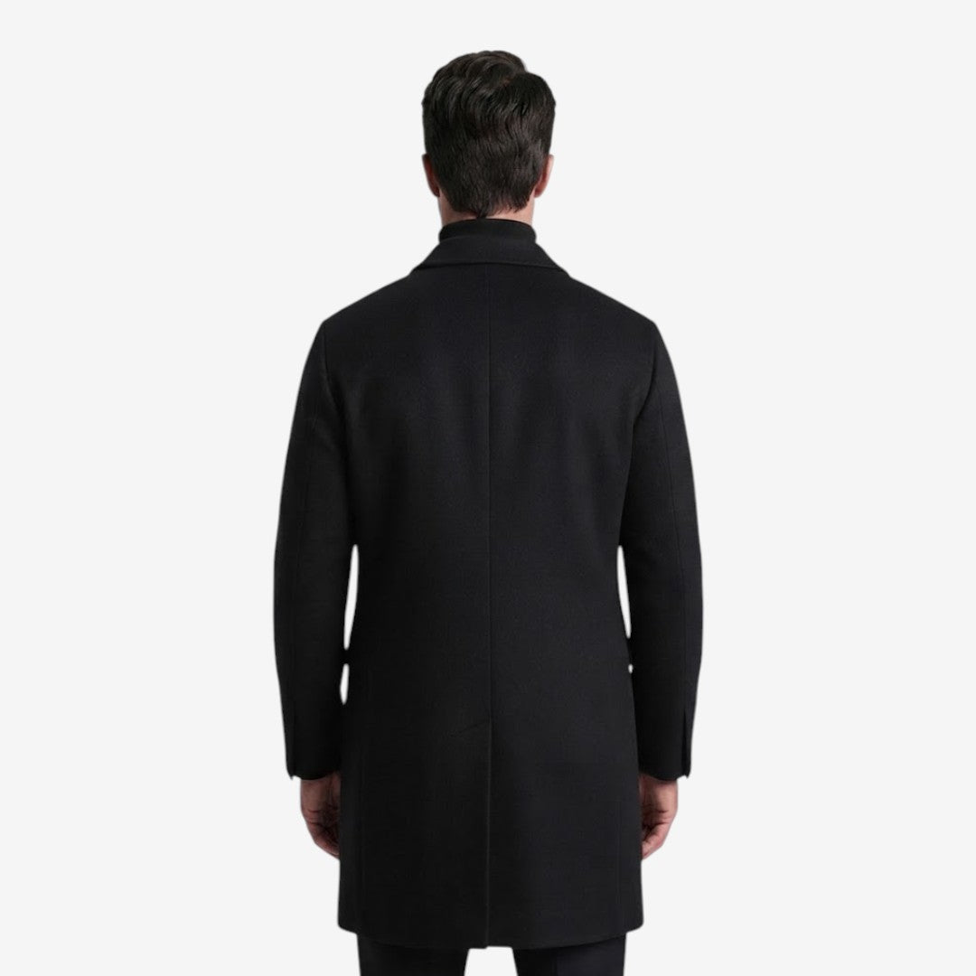 Jorvalore | Men’s Tailored Overcoat Single Breasted Notch Lapel Winter Coat
